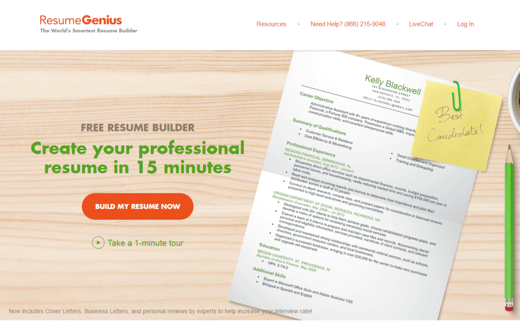 ResumeGenius Review- Resume Writing Service Provider